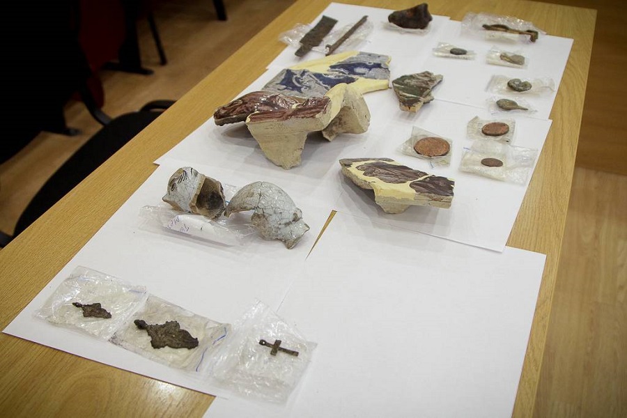 Экспонаты археологических раскопок Юрьевец